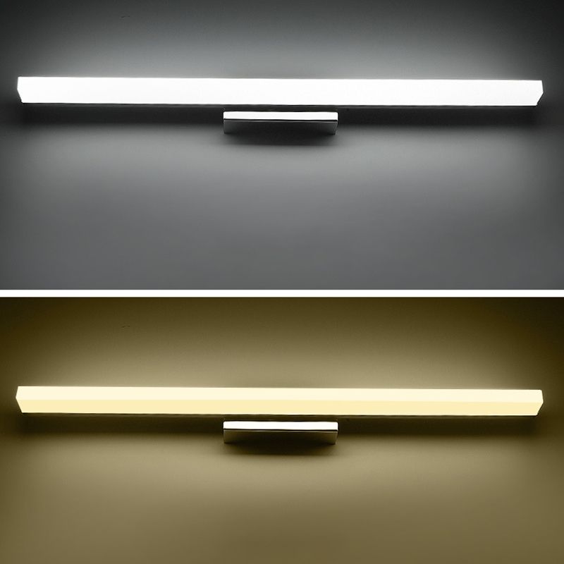 Rectangle LED Bathroom Wall Sconce Simple Waterproof Vanity Light for Dressing Table