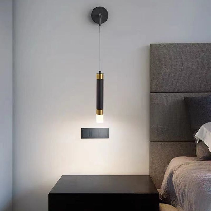 Lámpara de pared de lectura metálica moderna Fixtura de apliques de pared doméstica para sala de estar de dormitorio