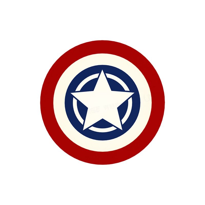 Luz de pared redonda roja y azul de la pared de la pared LED ACRYLIC ILUMINACIÓN con patrón de estrella en luz cálida/blanca