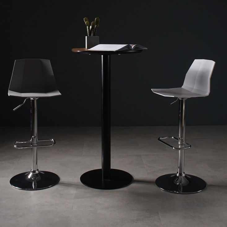 Modern Liftable Bar-stool Plastic Counter Bar Stool with Metal Legs