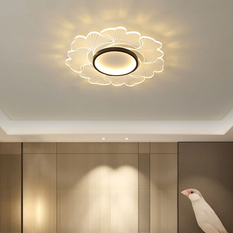 Acryl-Blumen-Deckenleuchte, moderne LED-Unterputzleuchte für Schlafzimmer