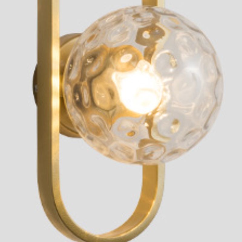 Modernist Wall Sconce Globe Glass Sconce Lighting for Bedroom