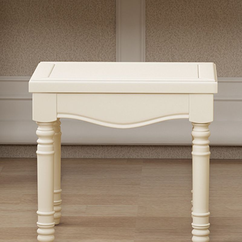 Three Piece Traditional Mirrored Vanity Set Solid Wood Dresser