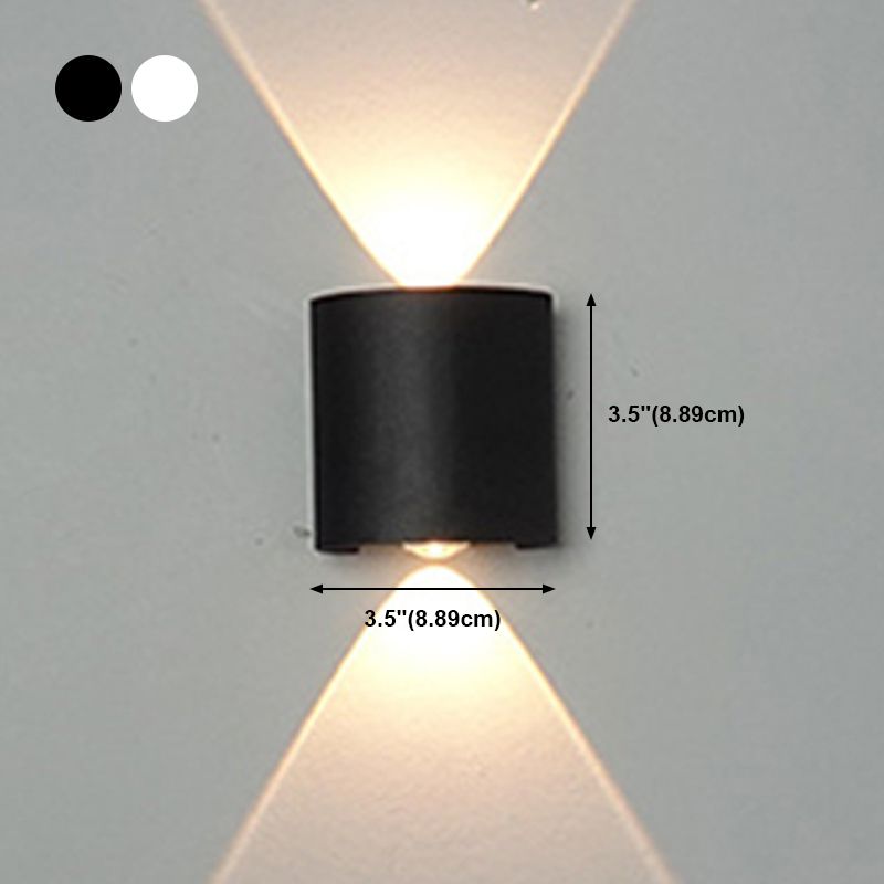 Multi Lights Geometric Wall Lighting Fixtures Modern Style Metal Wall Washer Sconce