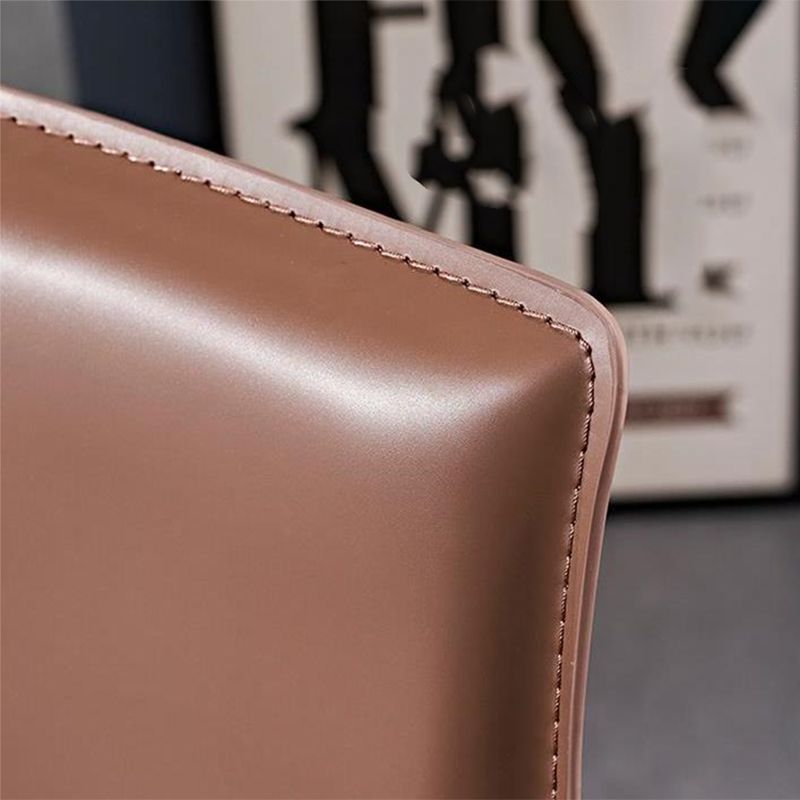 Industrial 39" Height Backrest Counter Stool with Leather Cushion