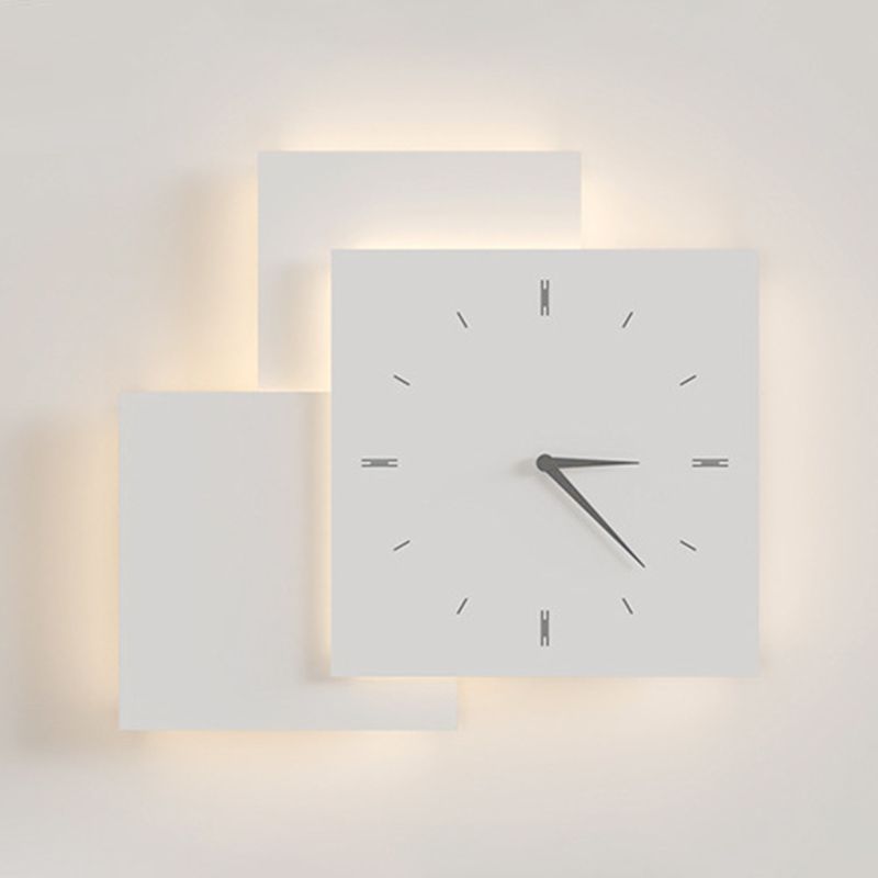 Single White Modernism Wall Mounted Sconce LED Unique Wall Light