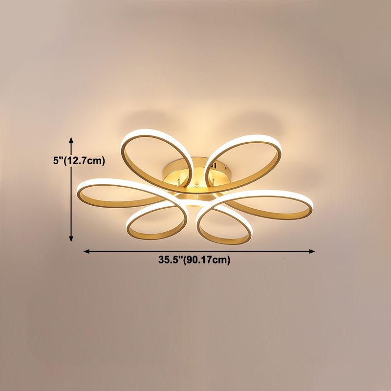 Luminaires encastrés modernes Lampes encastrées en métal linéaire à 1 lumière en or