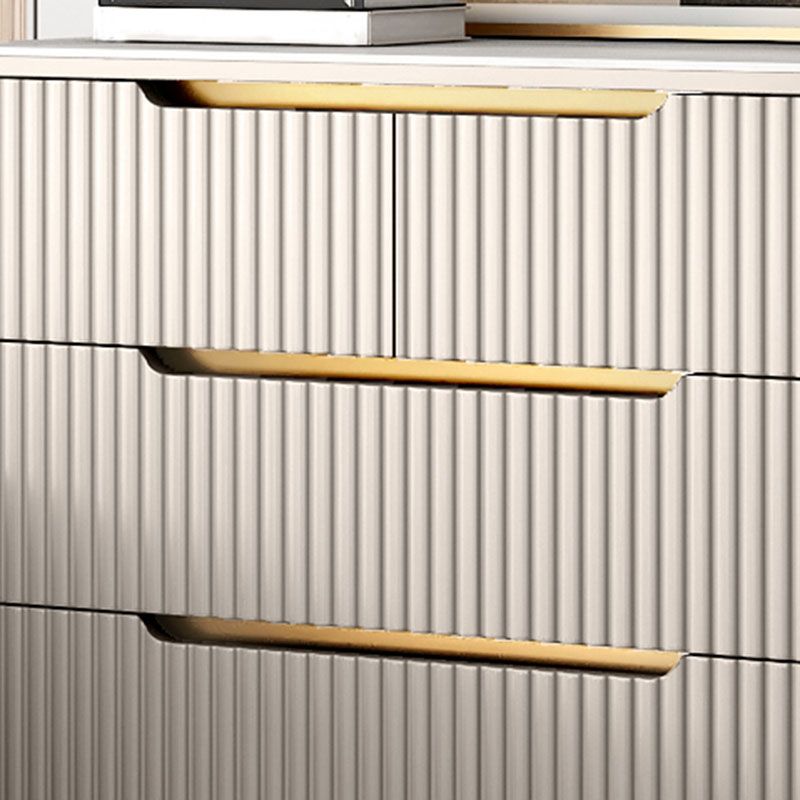 15.6-inch Width Glam Storage Chest Stone Dresser with 4/5 Drawers