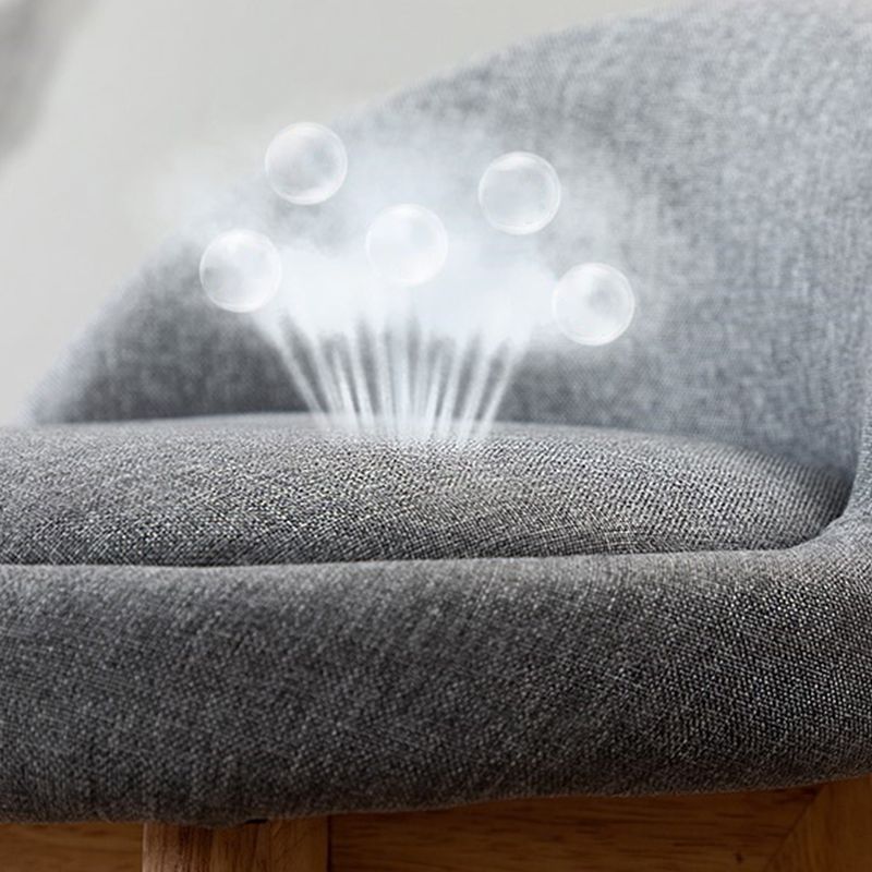 Rubberwood Solid Wood Bar Stool Indoor Upholstered Swivel Bar Stool