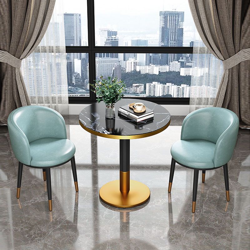 Round Dining Table Pedestal Dining Table for Kitchen Dining Room