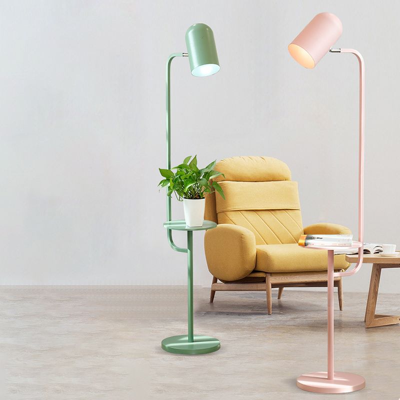 Metal Bell Floor Lamps Modern Style 1 Light Standard Lamps for Living Room