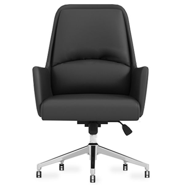 Executive Swivel Chair with Wheels Modern Task Chair with Chrome Frame