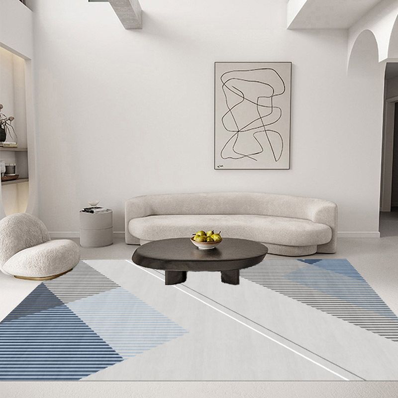 Orange Modern Rug Polyester Graphic Rug Non-Slip Backing Rug for Living Room