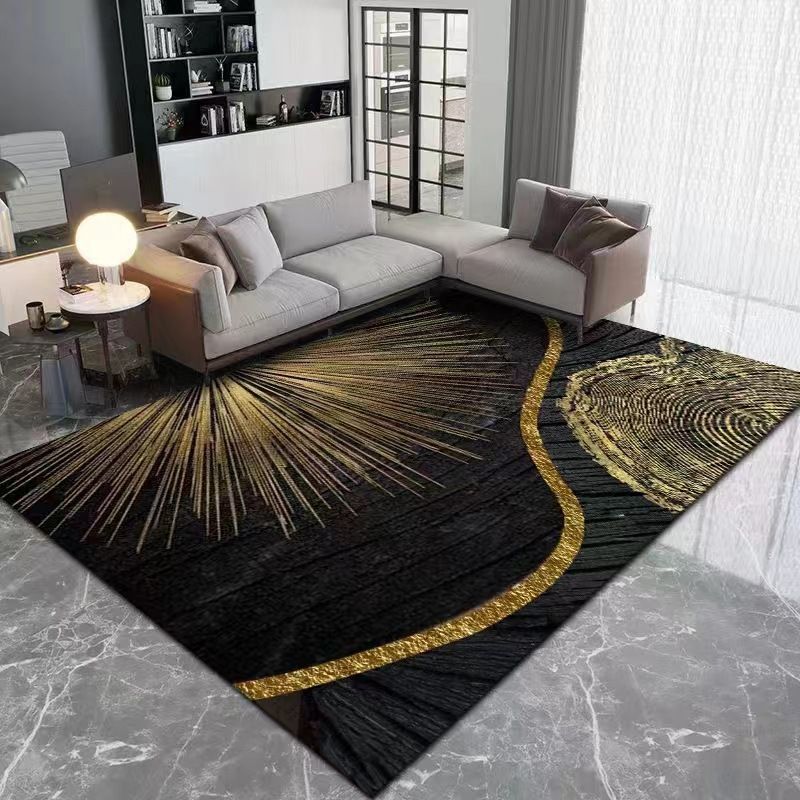 Light Luxury Style Rug Stain Resistant Rectangle Shape Rug for Home Decor