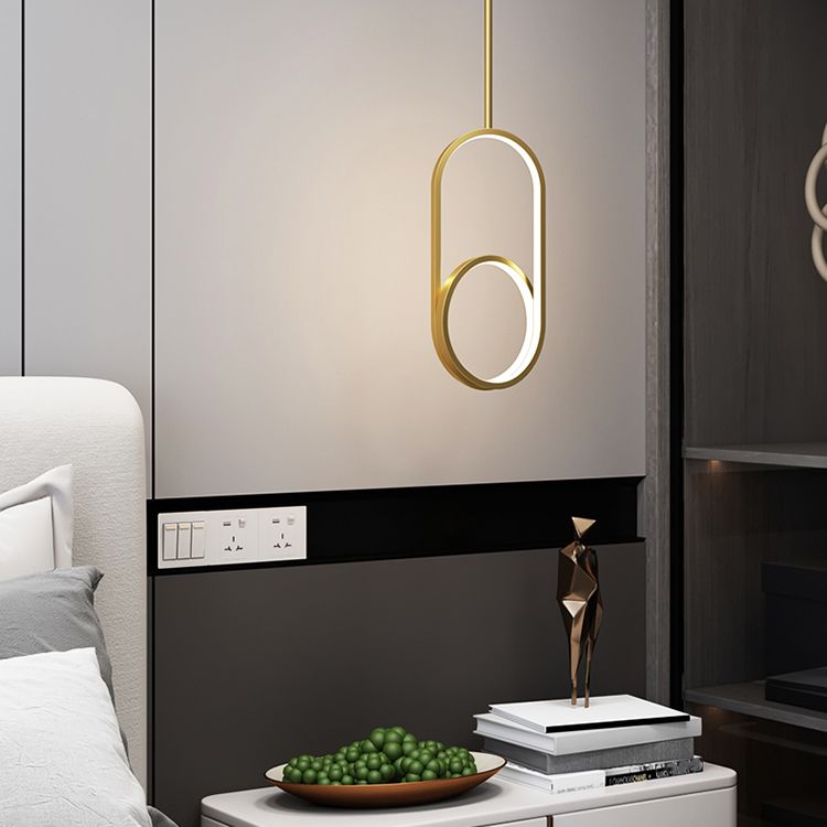 Metal Modernist Hanging Lamps Silicone Shade LED Pendant Lighting Fixtures