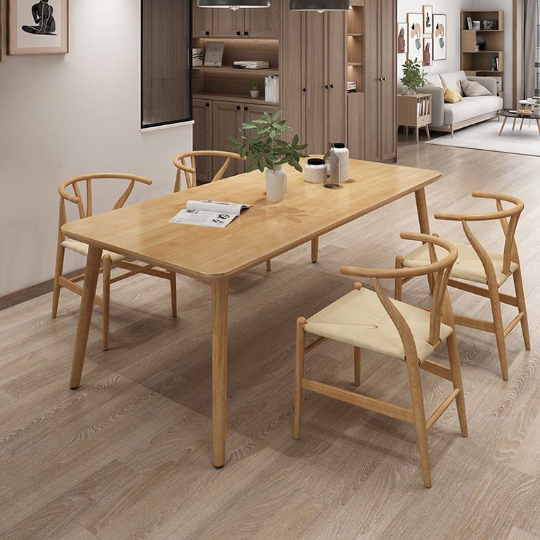 Modern 1/2/3/4/5/7 Pieces Dining Room Set Solid Wood Dining Table and Chairs
