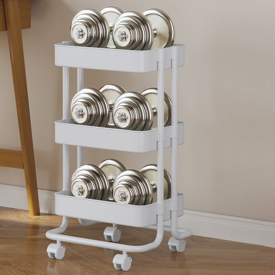 Modern Plastic Bookshelf White Etagere Vertical Open Shelf Bookcase