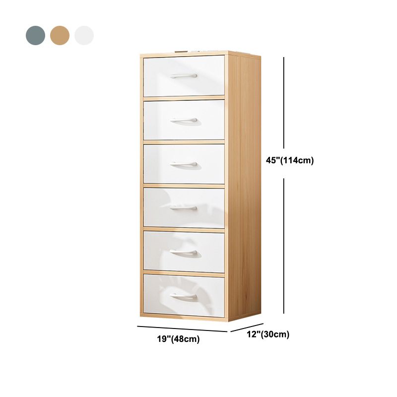 Contemporary Rectangle Gloss Finish with Drawer Chest,18.9" L