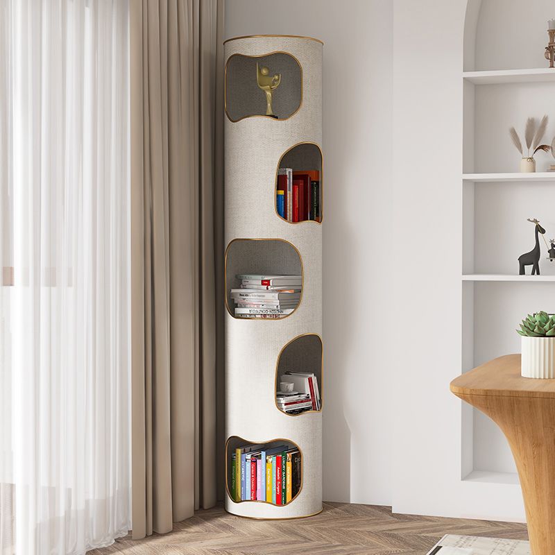 Glam Plastic Bookshelf Standard Closed Back Bookcase with Shelves