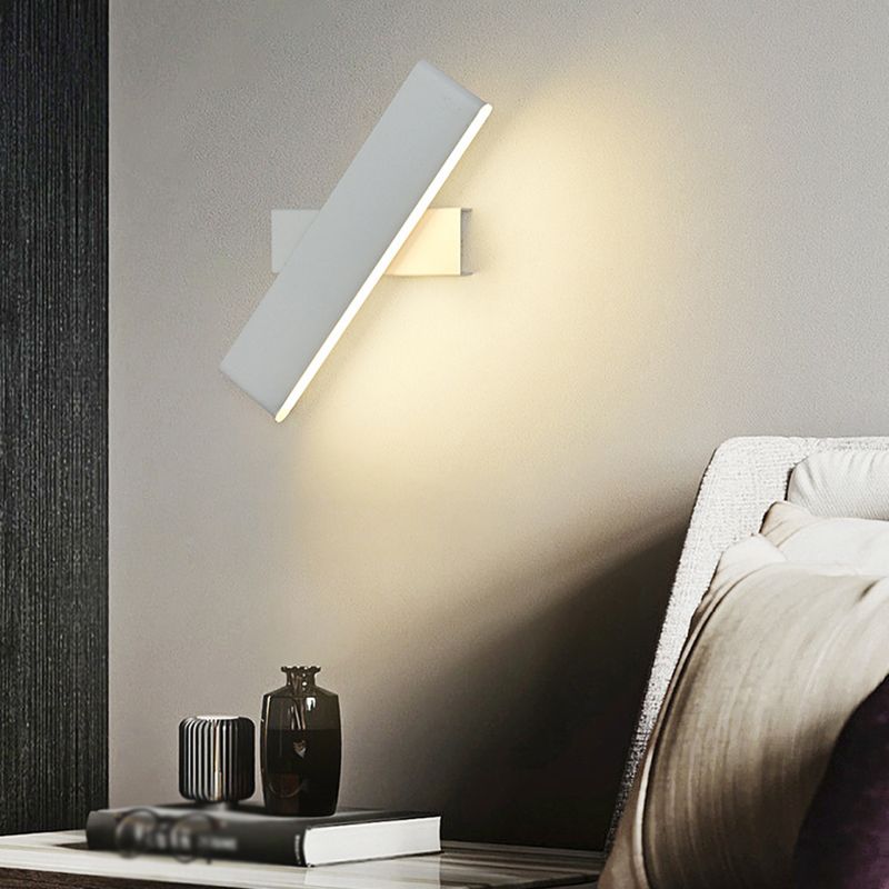 Modern Wall Mount Light 1-Light LED Rotatable Wall Light with Acrylic Shade for Bedside