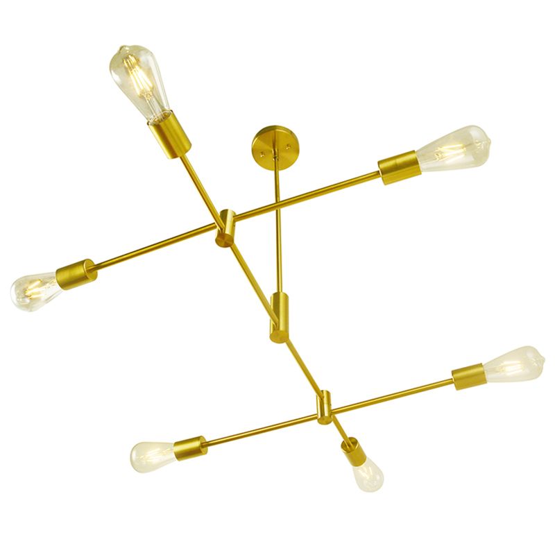 Contemporary Simplicity Sputnik Pendant Light Fixture Translucent Glass Hanging Pendant Light for Restaurant