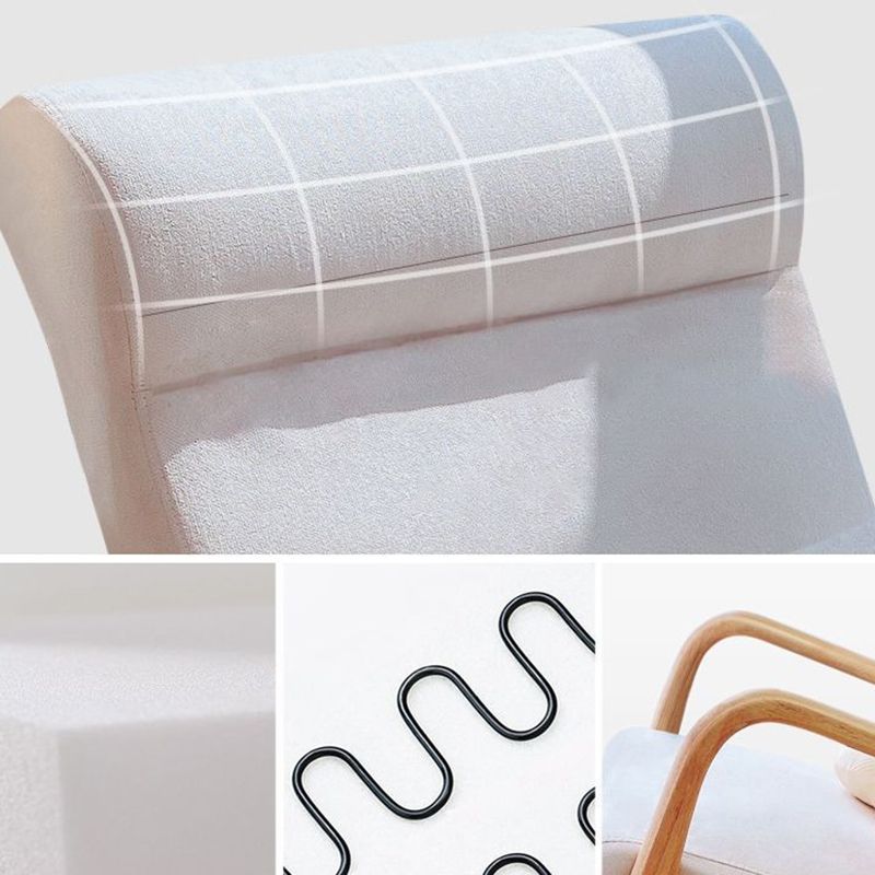 Contemporary Rocker Chair with Pillow and Frame Glider for Living Room