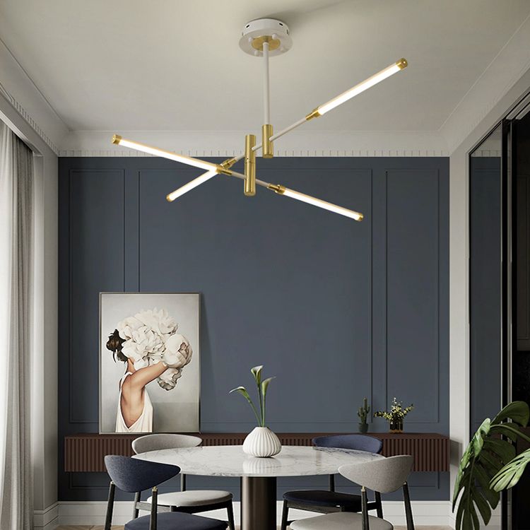 Acrylic Multi-Tier Ceiling Pendant Light Minimalistic LED Chandelier Lighting Fixture