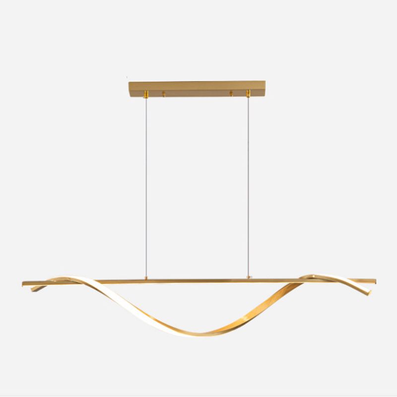2-Light Geometric Island Lighting Modern Metal Island Pendant Lights