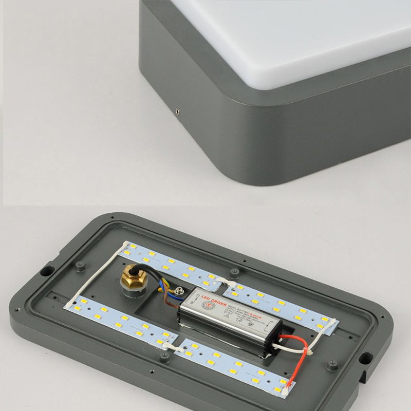 Traditionele stijl plafondlamp acryl schaduw waterdicht inbouwlicht voor balkon