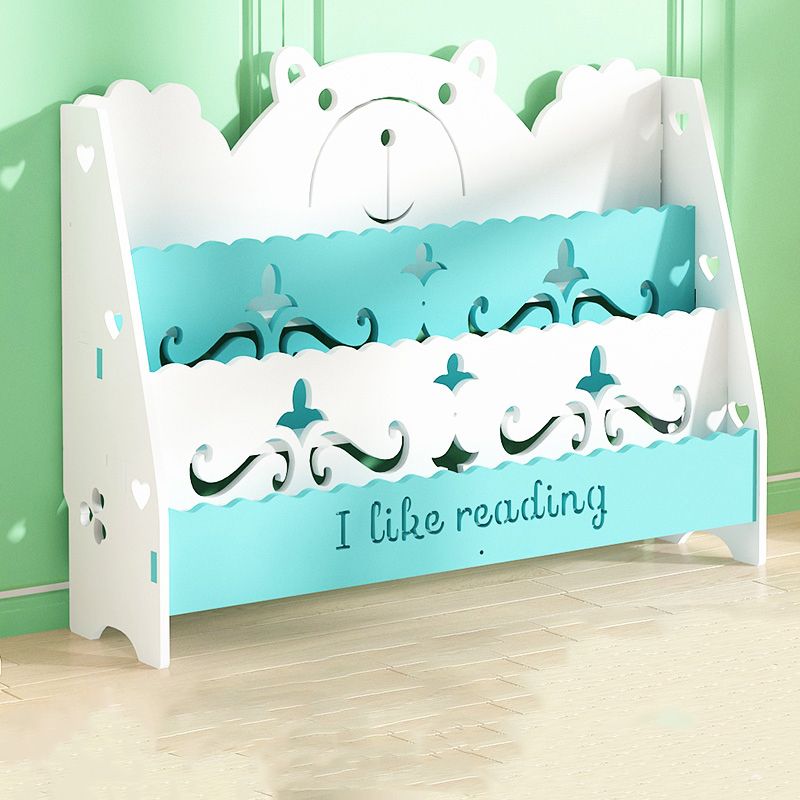 Ladder Closed Back Bookshelf Solid and Manufactured Wood Bookshelf for Home