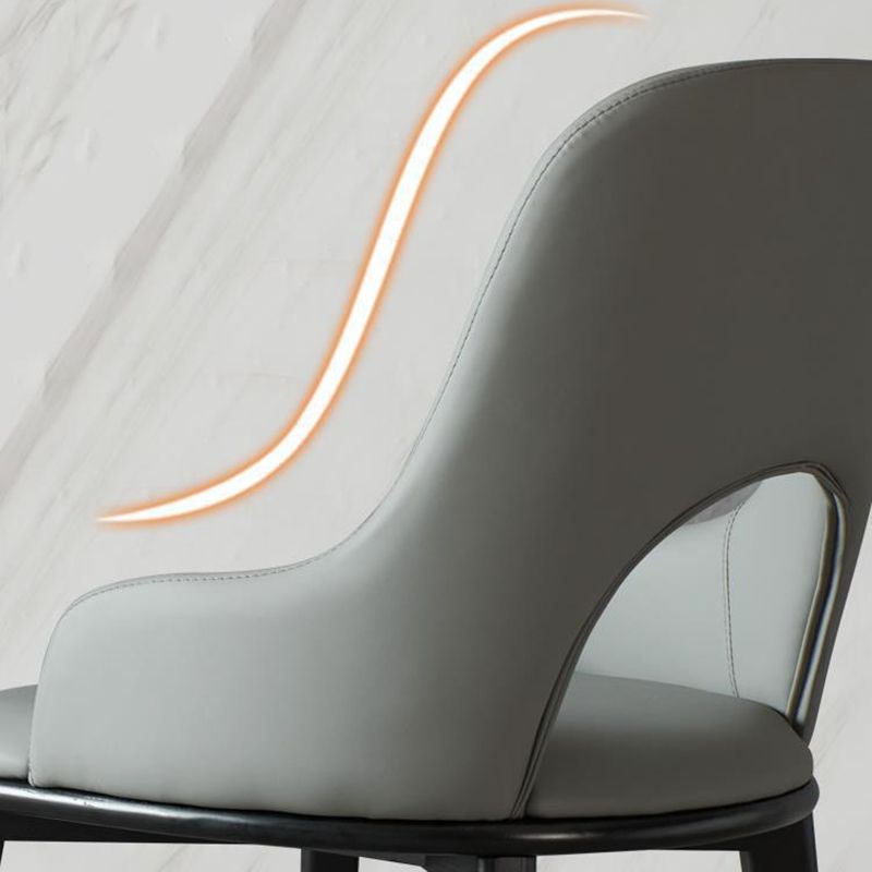 Open Back Home Dining Chair Wooden legs Arm Chair with Upholstered