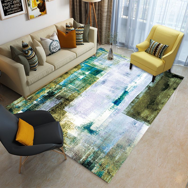 Speciaal veelkleurig 3D geometrisch tapijt Polyester Scandinavisch tapijt Antislip achterkant Huisdiervriendelijk Machinewasbaar tapijt voor woondecoratie