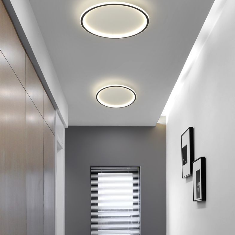 Round Flush Light Acryl Modern Flush Mount Deckenleuchte für Wohnzimmer