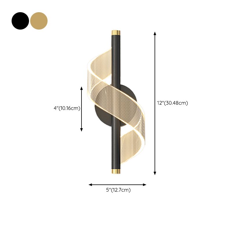 Modern Style Wall Lamp LED Wall Mount Lamp with Acrylic Shade for Bedroom