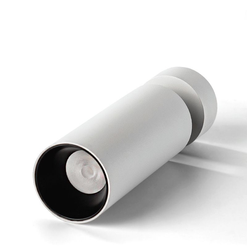 Matte weiße Röhrenförmige Downlight Nordic LED Metall Flush Deckenleuchte für Wohnzimmer