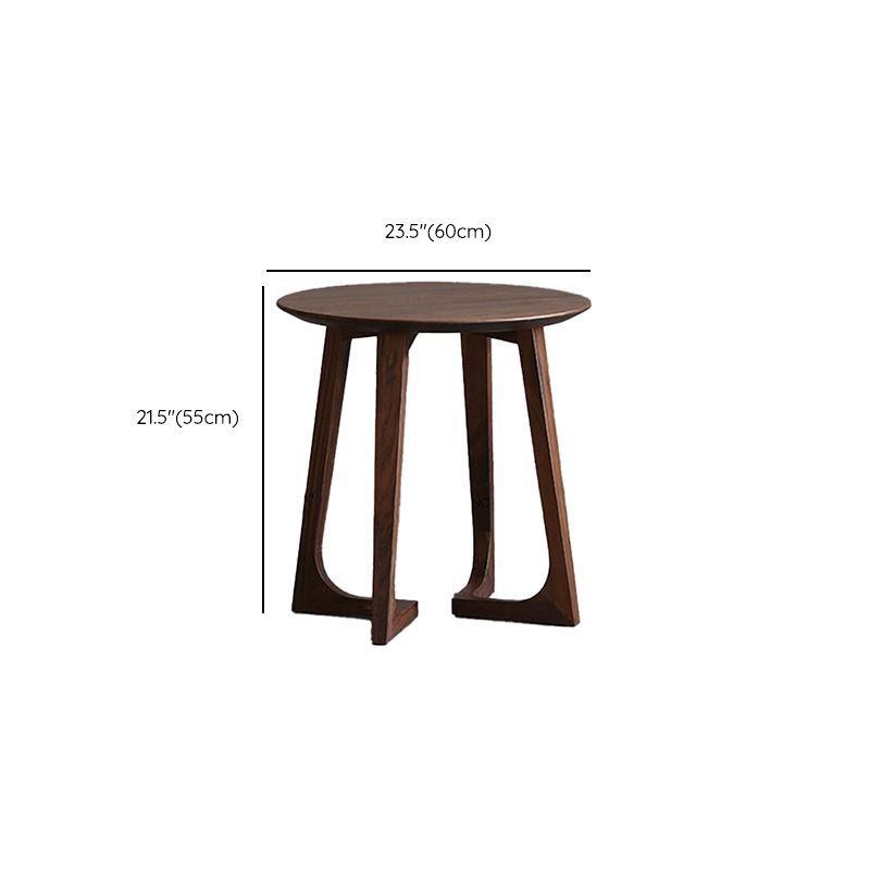 Contemporary Wooden Bunching Tables Round Medium Wood Coffee Table