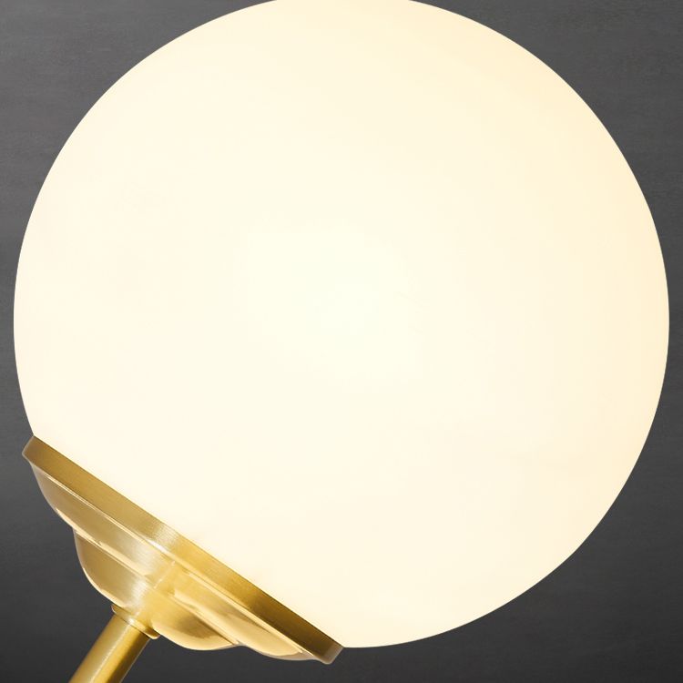 Zeitgenössische weiße Glasdecke Anhänger hell kugelhaltiges Hanghänge Licht für Schlafzimmer