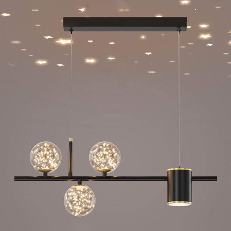 Contemporary Kitchen Island Lighting Geometric Metal Pendant Light Fixtures