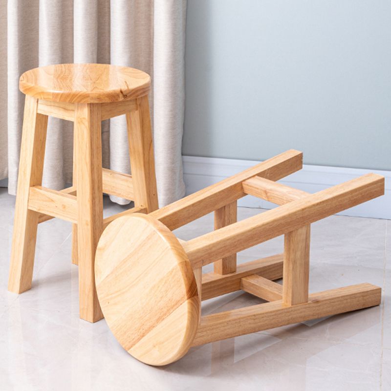 Taburete contemporáneo de barra de goma taburete de bar de interior con asiento de madera y reposapiés