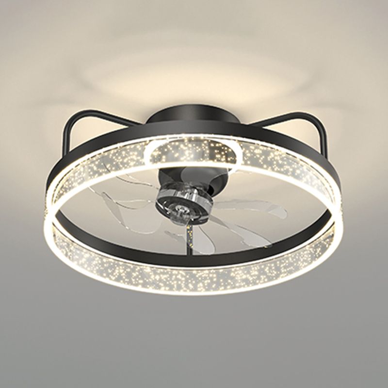 Modern Style Ceiling Fan Lamp Metal Ceiling Fan Lighting for Bedroom