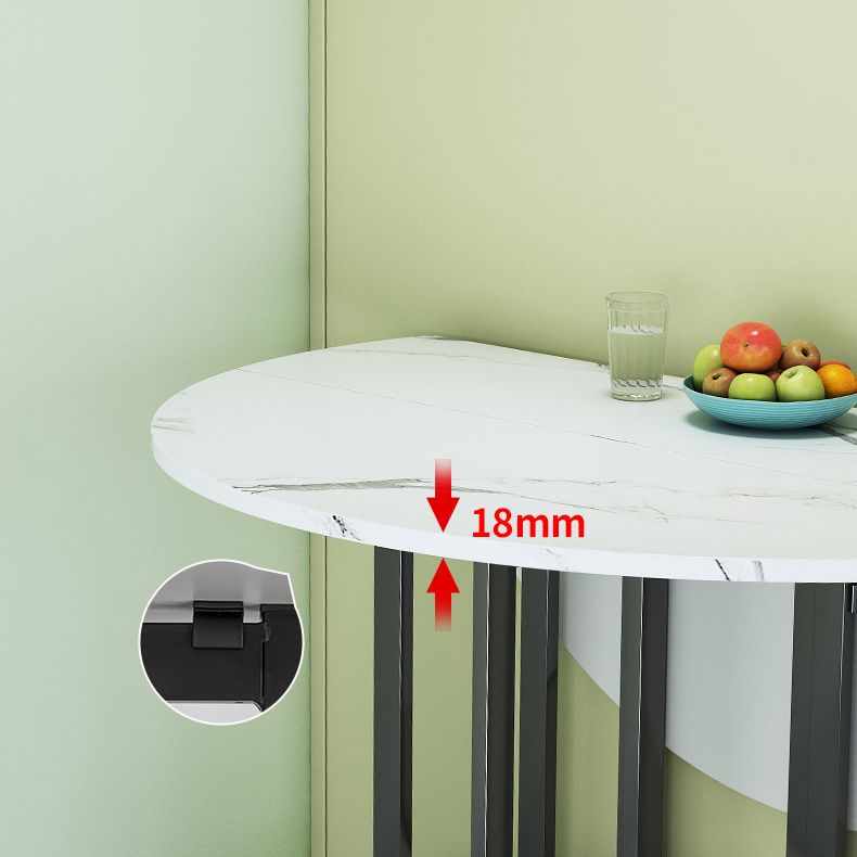 Modern Tripod Base Dinette Table Chipboard Folding Table Home Furniture (only Table)