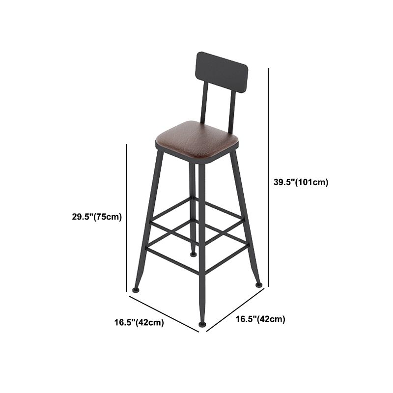 Industrial Wood Bar Table Set 1/2/7 Pieces Rectangular Counter Set for Home Use