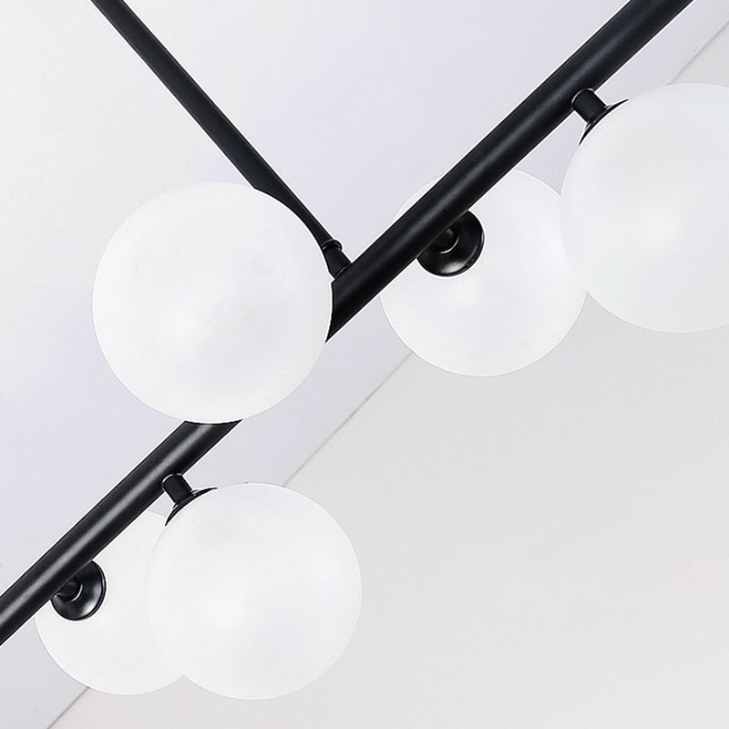 Modern Style Spherical Shape Island Lighting Ideas Glass Island Lighting Fixtures