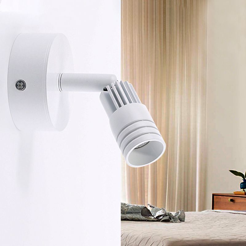 Luce contemporanea a parete in metallo cilindrico LED contemporaneo Light Secondo sconde in luce calda/bianca