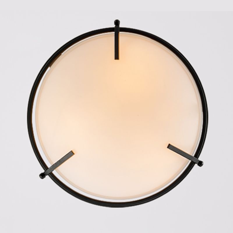 Plafonnier simple moderne semi-encastré pour salon