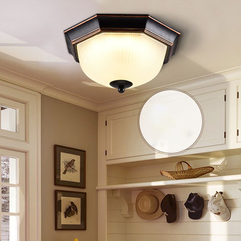 Plafonnier LED traditionnel à 1 lumière pour couloir