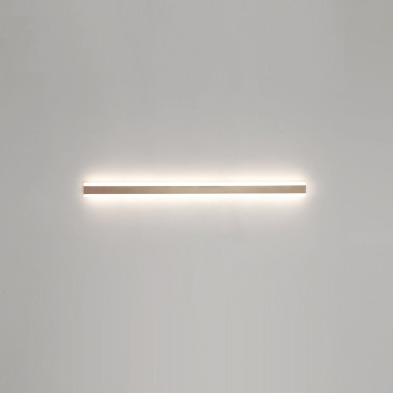 Linearer Schatten Metall Wandleuchte moderne Stil 1 Lichtwandhalterung Beleuchtung in Gold