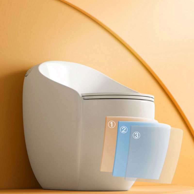 Modern Ceramic Flush Toilet One Piece Toilet Bowl for Washroom