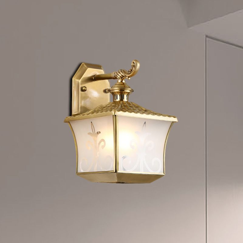 1 lampe murale de lanterne de bulbe