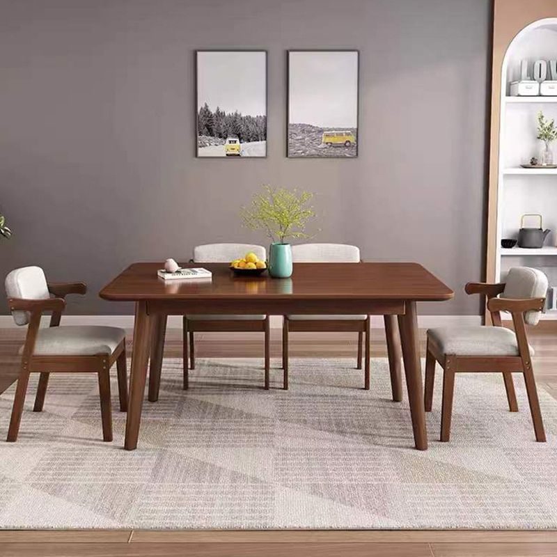 Solid Wood Dining Room Table Modern Dining Table for Kitchen